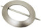 Gardinia Dekoring Oval, Zum Drapieren von Gardinen und Vorhangstoffen, Außen: Ø 15/18 cm, Innen: Ø 9/12 cm, Kunststoff, Silber-matt, 5285