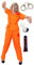 ZOMBIE CONVICT HALLOWEEN FANCY DRESS COSTUME SET ESCAPED PRISIONER HORROR - SERIAL KILLER DEAD MAN OUTFIT (XX-LARGE)