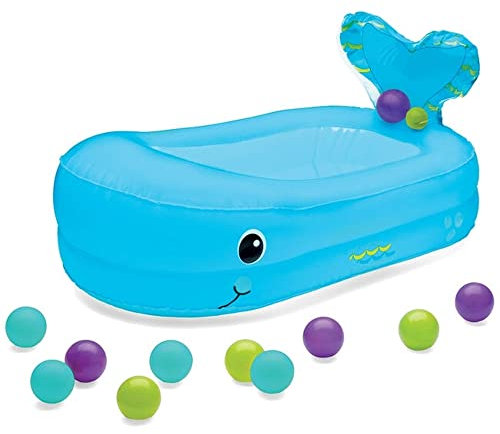 INFANTINO Whale Bubble Ball Inflatable Bath Tub, 76, 2 x 45, 7 cm