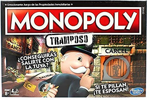 Hasbro Gaming Monopoly Tramposo (Versión Española) Juego de Mesa Familiar y para Jugar con Amigos, Juguete de 2 a 6 Jugadores, Regalo para Niños y Niñas de 8 Años o Más y Familia