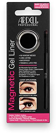 Ardell False Eyelashes Magnetic Gel Eyeliner Black Long-Lasting Waterproof Paraben-Free Latex-Free Ardell Lashes Matte Black Magentic Liner Brush-On Gel Liner Vegan-Friendly Cruelty-Free