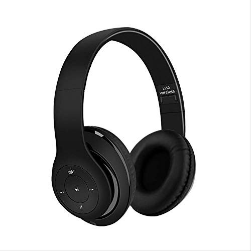 Wireless Bluetooth Headset Sports Running Headphones Retractable Computer Gaming Headset Black