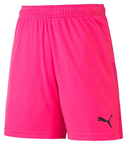 PUMA Unisex Kinder, teamGOAL 23 knit Shorts jr Short, Fluo Pink-Black, 164
