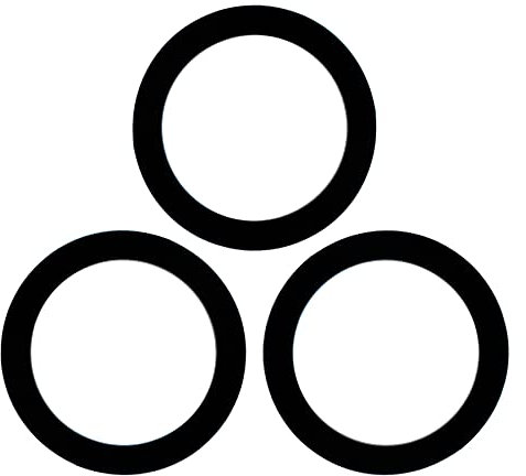 Argon Tableware Glass Storage Jar Seals - Large / 8.5cm - 6 Pack - Black - Silicone Food Preserving Containers Airtight Container Ring