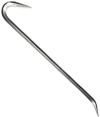 WEDO Long Wrecking Bar 750mm (30), Double Pry Bar Hook End, Stainless Steel