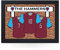 Portable Lap Desk Tray (West Ham 'The Hammers') Handmade Wooden Frame, Beanbag Cushioned Bottom | Computers, Laptops, Meals, Food | L925 (Black)