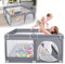 SAILUN Baby Laufgitterzaun 127 x 127 cm Aktivitätszentrum Netz Laufgitter Zelt mit rutschfester Basis Tragbarer Krabbelzaun Sicherheit Spielplatz
