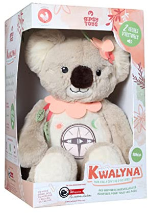 Gipsy Toys - KWALYNA - Koala conteur d’Histoires - Peluche Qui Parle Interactive - Version française - 2 Heures de Contes Merveilleux pour Enfants de 2 à 8 Ans