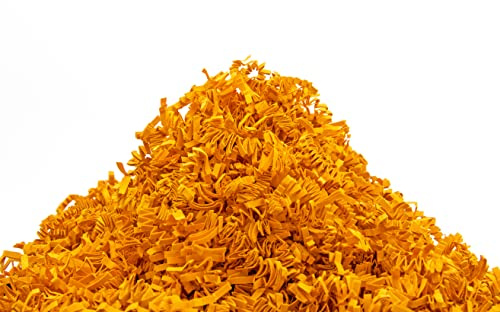YOTEI SPIRIT® 10kg Geschreddertes Cognac Papier für Geschenkbox – Füllmaterial für Pakete, Körbe, Boxen und Verpackungen - Schutz und Dekoration (10kg, Cognac)