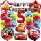 Car Luftballon, Car Folie Ballons, Car Geburtstag Dekoration, Car Deko Geburtstag Auto,Car Geburtstagsdeko Set, Car Party Balloon Happy Birthday Banner für 5 Jahre Jungen Kinder