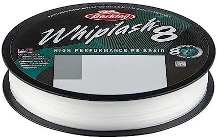 Berkley Whiplash8, Fishing Line, Superline, , Predator Fishing, Pike, Perch, Zander, Trout, Unisex, Crystal, 0.08mm | 12.9kg | 28lb | 330yd