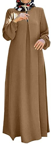 Abaya Muslim Damen Muslimisches Zweiteiliges Gebetskleid für Frauen Abaya Kleid Islamischer Naher Osten Dubai Türkei Maxi Abaya Kaftan mit voller Länge Hijab Kleid Muslim Dresses for Women, One-Piece