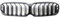 QLASIC Auto Kühlergrill Für BM&W 5er G30 G38 G31 F90 M5 LCI 20–22 schwarz glänzender ABS-Kunststoff Dual-Line-Grills One Piece Car Front Bumper Racing Grill