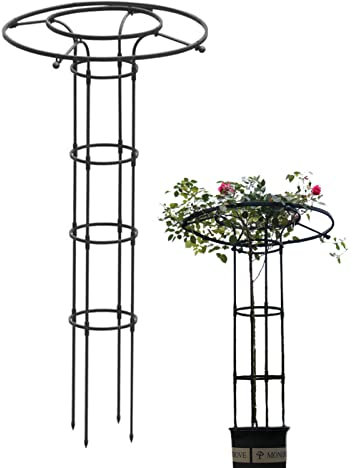 Zankie Garden Trellis for Climbing Plants and Flowers,climbing plant support umbrella- Vine Supports Plant Tower for Climbing Vines and Flowers Stands,Plants Support Structure Garden Decoration