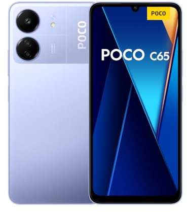 Xiaomi POCO C65, Téléphone mobile 8/256Go violet, Carte SIM non incluse, smartphone Android, Version FR