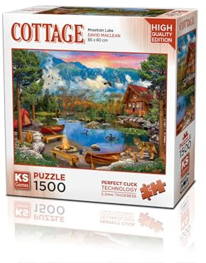 22036 Mountain Lake 1500 Teile Puzzle -KS