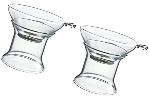 Zerodeko Juego de Té de Vidrio Paquete de 2 Infusor de Té Filtro de Té para Té Suelto