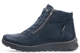 ara Damen Schnürer Stiefelette, Blau 052520, 38 EU Weit
