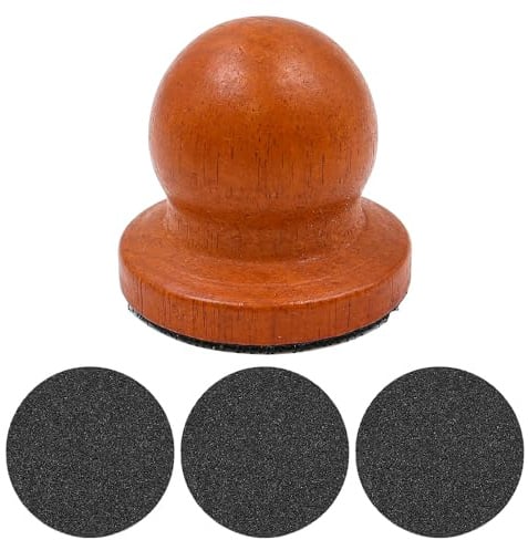 Tiardey Nagelschleifer für Hunde, Nagelfeile mit austauschbarem Schleifpapier, Holz-Kratzbrett-Trimmer-Set für Haustiere