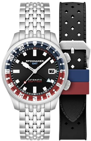 Spinnaker Bradner GMT Automatic | 42 mm, Nacht in Paris, Klassisch