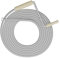Relaxdays Desatascador Tuberías, Espiral Desatascar Fregaderos, Desagües, Duchas, WC, Acero, 5 m, Plateado