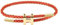 Viwind Armband Damen Verstellbare Stahldraht Armbänder 23cm Geflochten Titanstahl-Gewebtes Armschmuck Freundschaftsarmband Mit Geschenkbox (H-Stil Gold-rot)