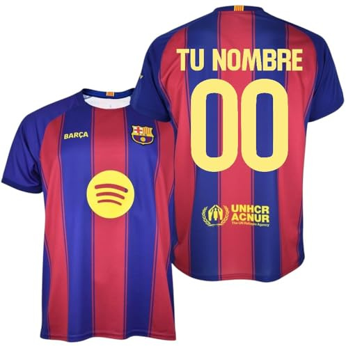 Futbol Club Barcelona Camiseta Personalizada Primera equipación 2025/26 - Réplica Oficial con Liciencia - Adulto