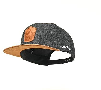 CAPiert Berg BUAM Snapback Cap (DE/NL/SE/PL, Numerisch, 52, Grau)