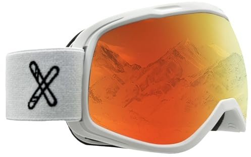 Feosger OTG - Gafas de esquí para niños y niñas, lentes esféricas de campo de visión amplio, antivaho, UV400 de 6 a 14 años