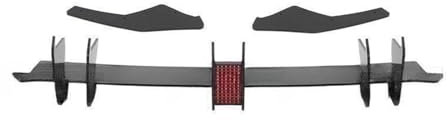 laiyonggr Kompatibel for VW Golf 8 GTI MAX. Spezielles ABS-Material, Auto-Heckstoßstangendiffusor mit LED-Licht(with Lights)