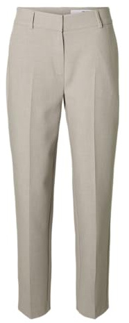 SELECTED FEMME Damen Female Tapered Hose Cropped Slfrita-Ria Mw Crop Pant Mel Noos