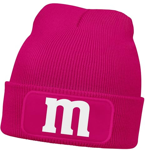 MoonWorks® Damen Beanie Patch Strickmütze Spruch Karneval Fasching Aufdruck M Damenmütze