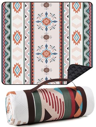 EXTSUD Outdoor Picknickdecke, Camping Picknick Matte Feuchtigkeit Pad Tragbare Picknick Decke Wasserdicht Campingdecke Stranddecke mit Tragegriff Picknick Matte (Seattle)