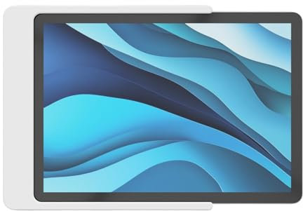Cleverstation Slide-In Tablet Wandhalterung für Samsung Galaxy Tab A9 Plus/A9+ (11 Zoll) - Weiß