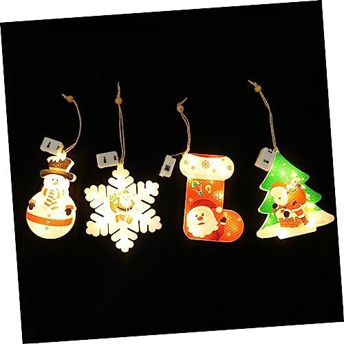 Cabilock 4stücke Weihnachts Baum Licht Anhänger Festival Hängen Led Licht Dekor Für Party