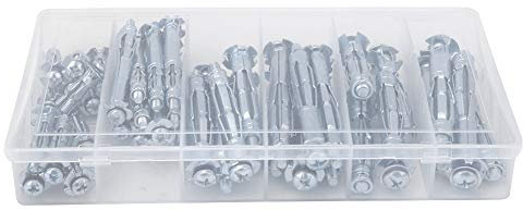 Strengthen Anchor, Integral Threaded Adhesive Washers, Combination Head Drywall Screw Bolt Expansion Screw Kit Hand Tool for Industry, Built to Strict Quality Control Standards