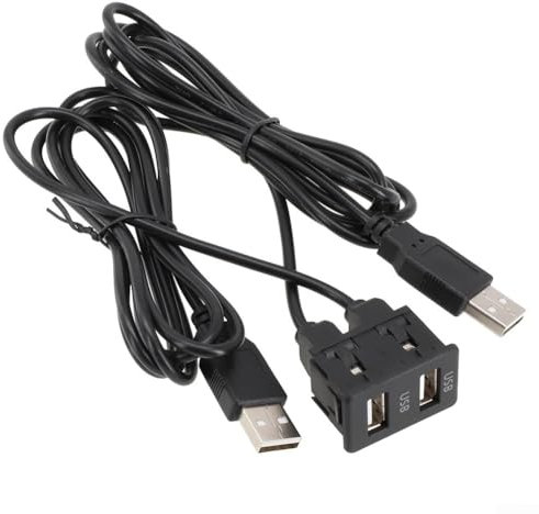 Car Stereo Accessory 150CM Flush Mounted Dual USB Extension Connector Available Now