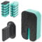 LIVIVO Dish Buddy – Pack of 10 Dual-Sided Non-Scratch Sponges with Holder, Reusable Kitchen Cleaning Sponges for Dishwashing, Bathroom, Sink, Worktops, Non-Abrasive and Durable