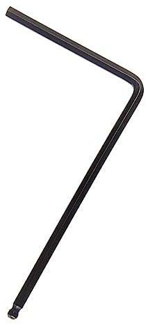 FRCOLOR Professioneller Halsstabschlüssel 4mm für Gitarre aus Metall mit Glatter Oberfläche Schwarz als Gitarrenreparaturwerkzeug und Einstellhilfe