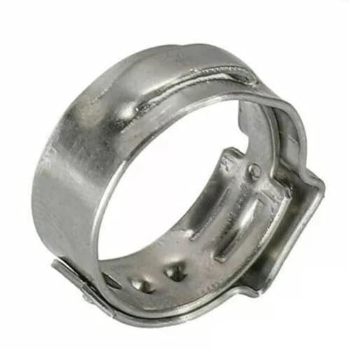 Stainless Steel Hose Clamps, 5.3-15.3mm, 100pcs for Fuel Pipe and Home Appliance