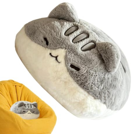 Peluche de gato de peluche peluche abrazando suave muñeca de peluche | Lindo cojín de peluche para niños, niñas, adultos, hogar, dormitorio, habitación de los niños, coche, vacaciones,