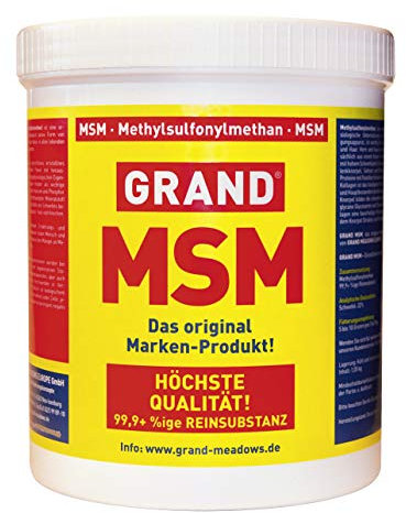 MSM-Pulver für Mensch und Pferd geeignet, Nahrungs-Ergänzungs-Mittel, organischer Schwefel - Methylsulfonylmethan, 99,9% Reinheit, 1KG Premium Ergänzungs-Futter höchster Qualität