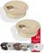 Lot de 2 – Passe-câble Bureau Rondes en Plastique H1020 | Passage de câble Beige | Guide-câble pour répondre | Câble Boîte de perçage Ø 60 mm – Sortie de câble pour Le Bureau