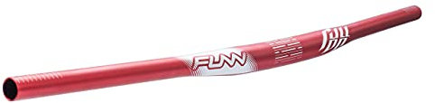 Funn Full On Mountainbike Lenker mit Lenkerklemme 31,8 mm und Breite 810 mm, robuster und leichter Legierungs-Riser-Lenker für MTB, BMX und Rennrad, Anstieg 7 mm (Rote)