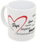 Kalféa Mug Amour papi je t'aime avec coeur et compliments tasse humour Qualité Idée Cadeau Originale Famille grand-père papy anniversaire noel fete réalisé en France