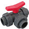 well2wellness® PVC-Kugelhahn 3-Wege Klebeanschluss mit T-Bohrung 40mm (200206)