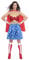 amscan 9906263 Ladies Warner Bros Wonder Woman Fancy Dress Superhero Costume (UK Dress 10-12)