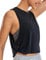 CRZ YOGA Damen Sport Tank Top Ärmelloses Leichte Fitness Crop Top Sommer Yoga Shirt Lässig Oberteile Sporttop Schwarz 36