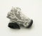 Lex's Linens Lot de 2 gants de toilette Jacquard Floral Gris