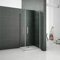 AICA Box Doccia Angolare Doppia Porta Battente Apertura Saloon Vetro Temperato Trasparente Anticalcare 90x70x185 cm